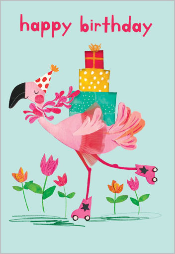 Picture of HAPPY BIRTHDAY FLAMINGO CARD